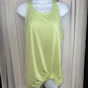 Athleta Green Tie Front Tank Top